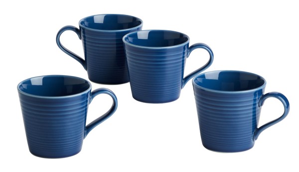 Royal Doulton Gordon Ramsay Maze Denim Becher mit Henkel 0,4l 4er-Set