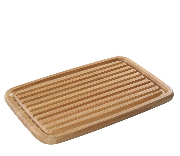 Zassenhaus Gummibaum 051018 Brotschneidbrett, 42 x 27,5 cm