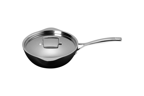 Le Creuset Aluminium - Antihaft 51101240013100 Sautépfanne 24cm mit Ausgiessern &amp; Deckel