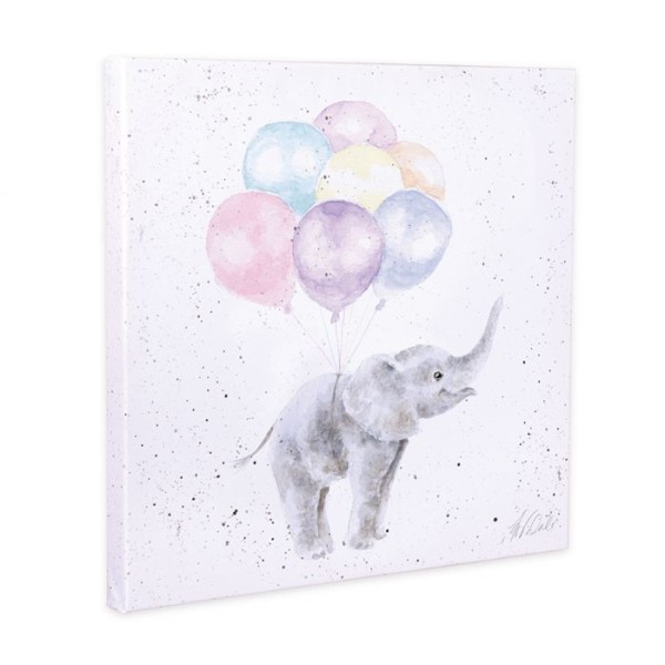 Wrendale Leinwand-Kollektion LTW-CANS008 "Up and Away" - Elefant - 20cm