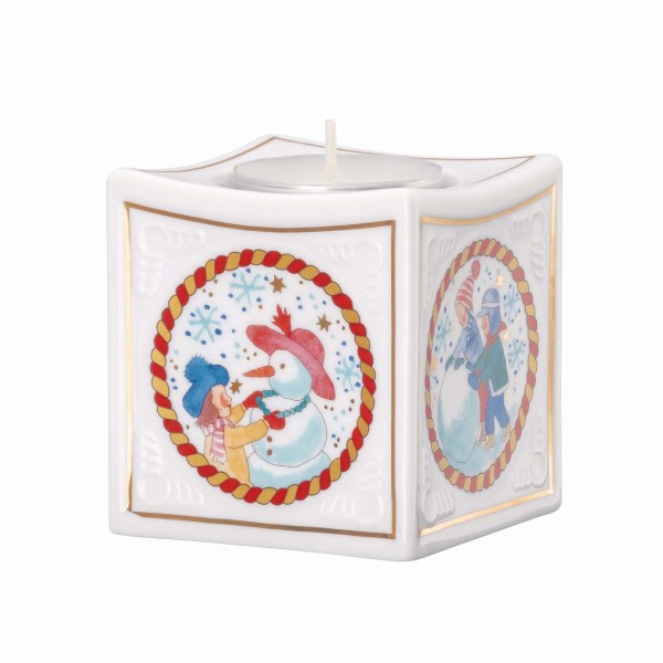 Hutschenreuther Sammelkollektion 25 Weihnachtsspiele Porzellan-Licht 7cm