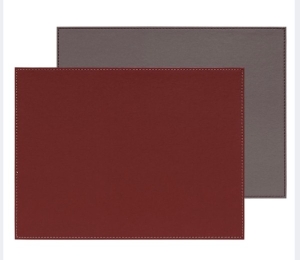 FREEFORM Platzset FFPM1993 DUO - rechteckig - Anthrazit Metallic/Burgund