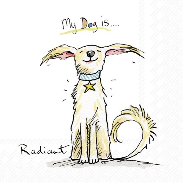 Ihr Emotion Dogs C937400 Cocktail-Servietten 25 x 25 cm