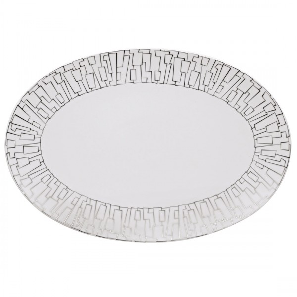 Rosenthal TAC Gropius Skin Platin Platte 38 cm