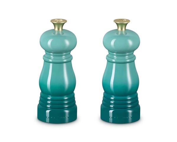 Le Creuset Mühlen 44900120990200 Salz- und Pfeffermühlen Set Mini 12cm - Bleu Riviera