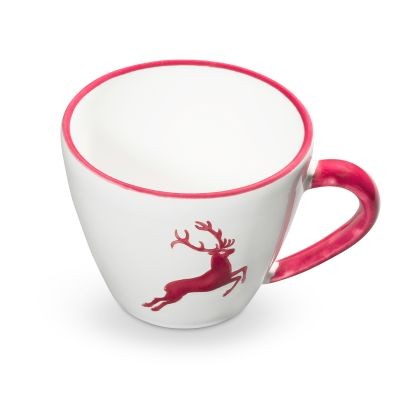 Gmundner Bordeauxroter Hirsch 0320TCGO08 Cappuccino Tasse (0,16l)