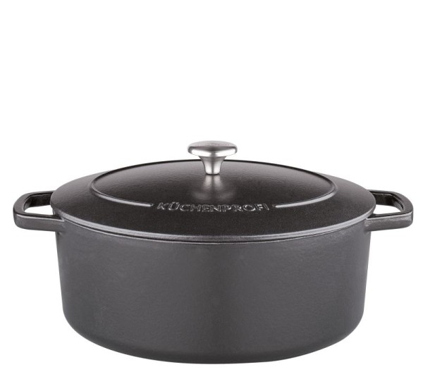 Küchenprofi Bretagne 0432001033 Bratentopf oval, 33 cm schwarz