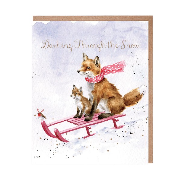 Wrendale Karten JX087 The Sleigh Ride