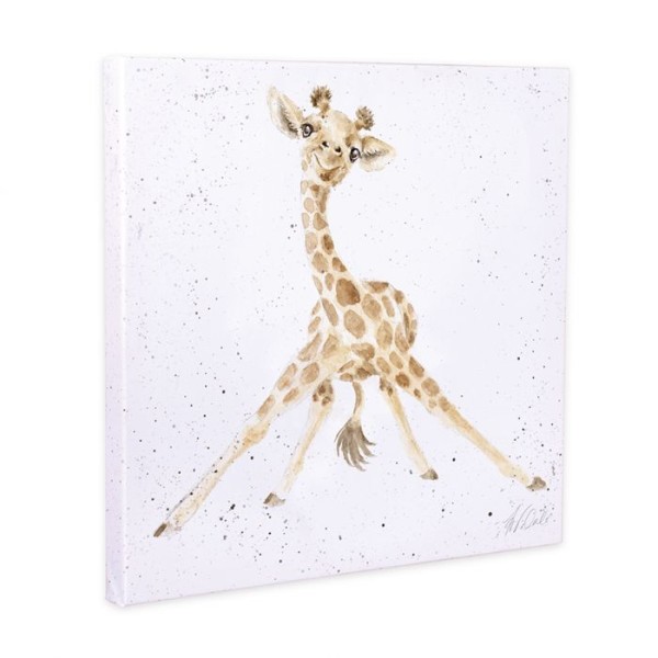 Wrendale Leinwand-Kollektion LTW-CANS007 "Stand tall" - Giraffe - 20cm