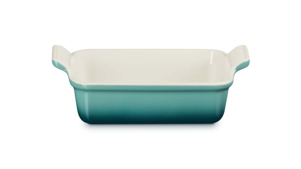 Le Creuset Steinzeug 71102190990001 Auflaufform rechteckig Tradition 19cm 1,1L - Bleu Riviera