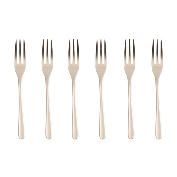 Sambonet Taste Antique PVD Champagne 52653PA5 Set 6tlg. Kuchengabeln