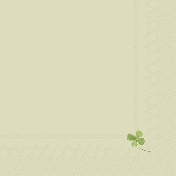 IHR Tiny Clover Light Green L1110929 Lunch-Servietten 33 x 33 cm