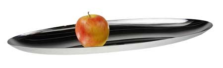 Sambonet Linea Q Edelstahl 18/10 Obstplatte Goccia 46x15,3 cm (A)