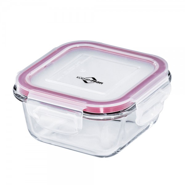 Küchenprofi Küchenaccessoires Lunchbox/Vorratsdose Glas quadr. klein