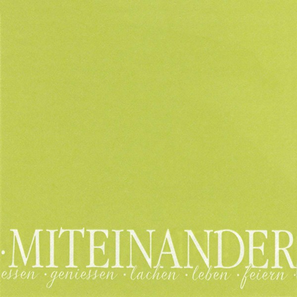 Ihr Miteinander essen, lime VD 702027 12 Vlies Dinner-Servietten 40 x 40 cm