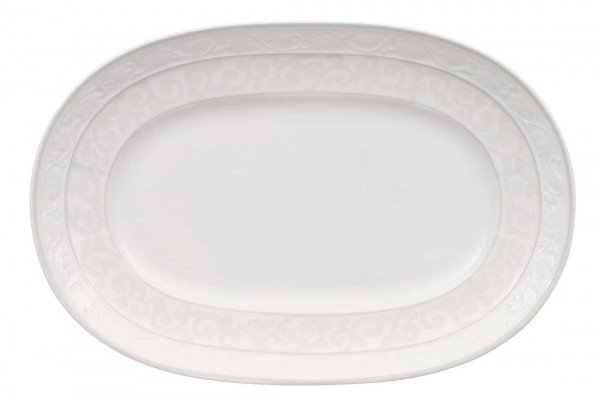 Villeroy &amp; Boch Gray Pearl 1043922960 Platte oval 35 cm