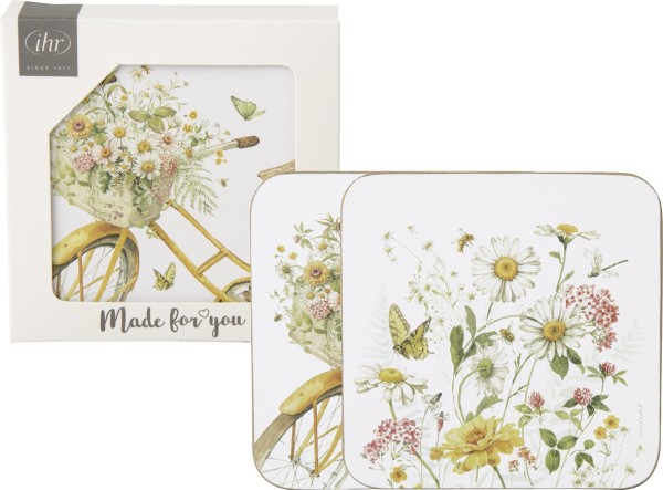Ihr Flower Bike US1068100 Untersetzer 10 x 10 cm
