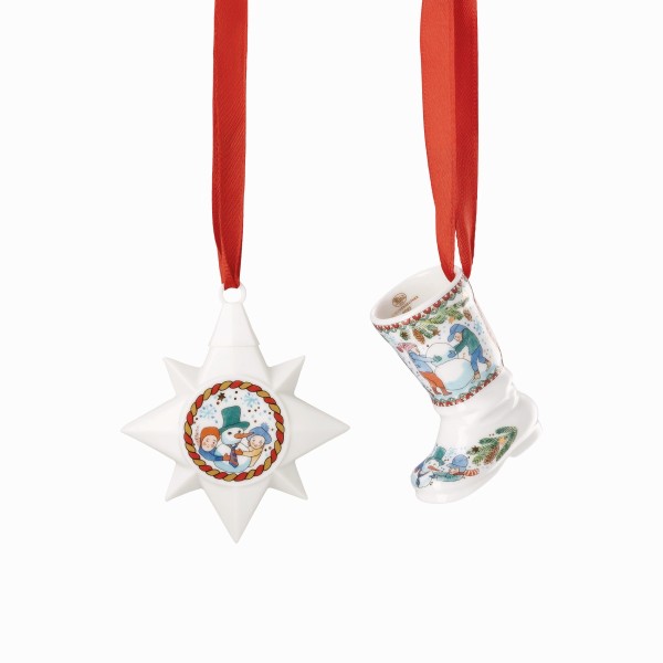 Hutschenreuther Sammelkollektion 25 Weihnachtsspiele Set Ministern/-stiefel