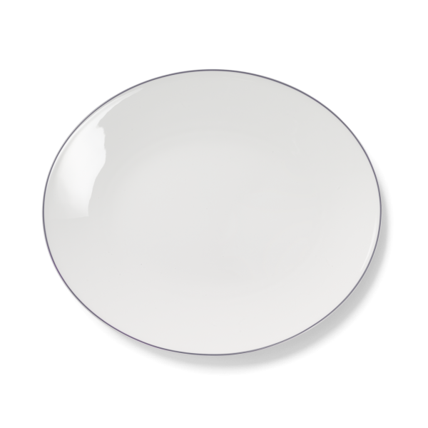 Dibbern Simplicity 0322212504 Platte oval 39 cm - Grau