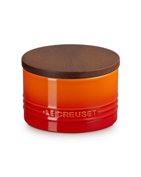 Le Creuset Steinzeug 70819470900099 Vorratsdose 0,47L - Ofenrot