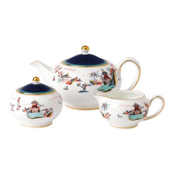 Wedgwood Wonderlust Blue Pagoda Set 3-tlg. (31717)