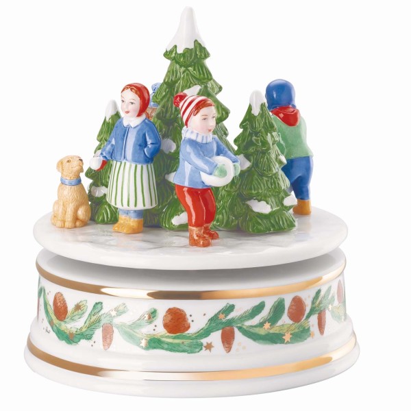 Hutschenreuther Sammelkollektion 25 Weihnachtsspiele Spieluhr groß 15cm