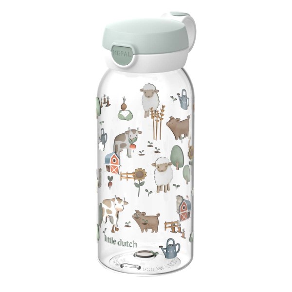 Mepal Campus 107485065399 Trinkflasche mit Klappdeckel 0,6l - Little Farm