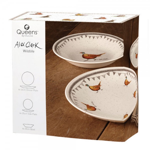 Churchill Alex Clark Wildlife Set 12-tlg. für 4 Personen