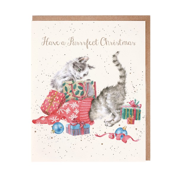 Wrendale Karten JX080 A Purrrfect Christmas