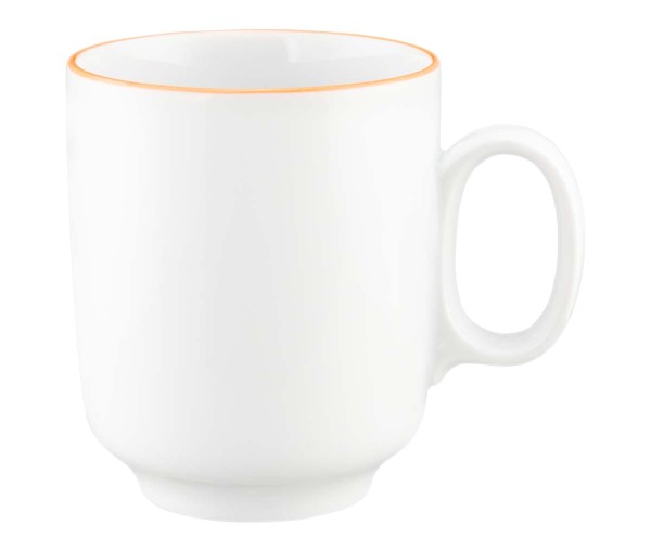 Seltmann Sento Home Pure Lines Mango Orange Becher mit Henkel 0,40 l