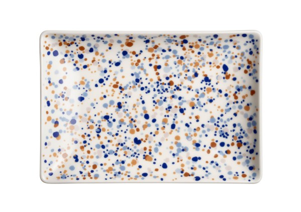 Iittala Oiva Toikka Collection 1065512 A5 Teller rechteckig 15x21cm Helle blue-brown