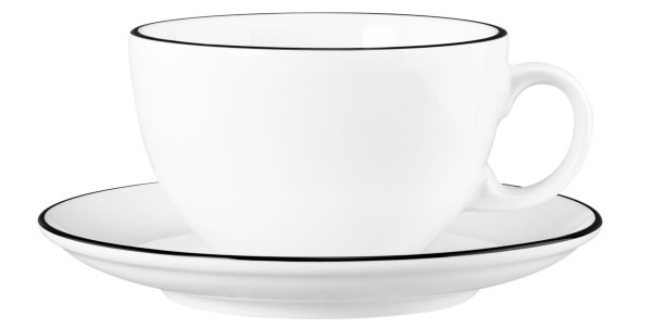 Seltmann Modern Life Black Line Milchkaffeetasse 1164 0,37 m. Untertasse