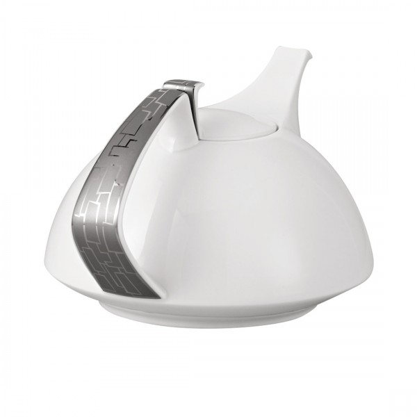 Rosenthal TAC Gropius Skin Platin Teekanne 6 Personen 1,35 l