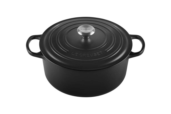 Le Creuset Kochgeschirr 21177280000430 Bräter Rund Signature 28cm - Schwarz