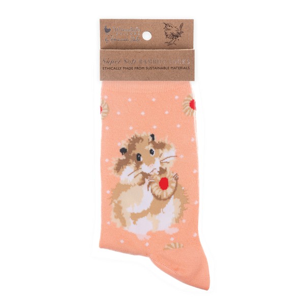 Wrendale Frauensocken SOCK012 &quot;Diet Starts Tomorrow&quot; - Hamster
