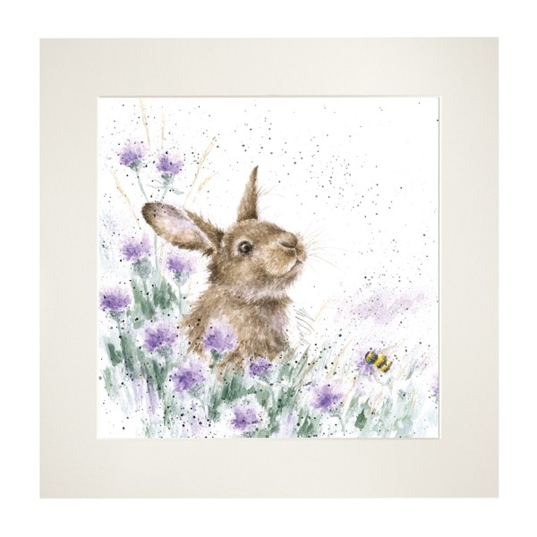 Wrendale Mounted Prints MP112 "The Meadow" - Kaninchen