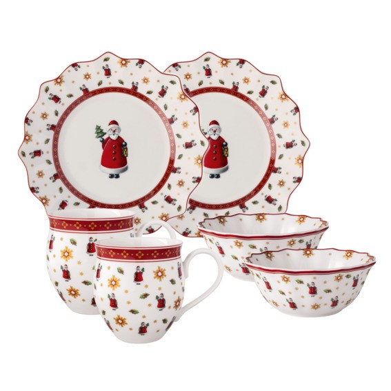 Villeroy & Boch Toy's Delight 14-8585-7280 Breakfast for 2 - Santa - 6tlg.