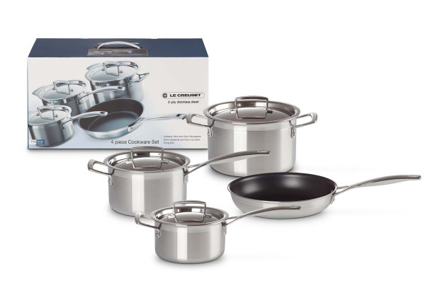 Le Creuset 3-PLY 96209100001000 Kochgeschirrset 4-tlg.