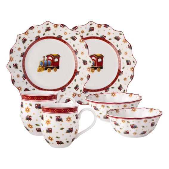 Villeroy & Boch Toy's Delight 14-8585-7288 Breakfast for 2 - Lok - 6tlg.