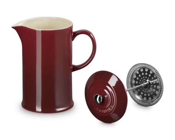Le Creuset Steinzeug 70712009490009 Kaffeebereiter 1L - Garnet