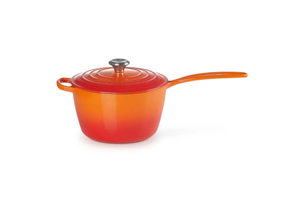 Le Creuset Gusseisen - Signature 21181200902430 Stielkasserolle 20cm 3L - Ofenrot