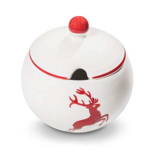 Gmundner Rubinroter Hirsch 0318DAGL09 Zuckerdose/ Ausschnitt (Ø 10cm)