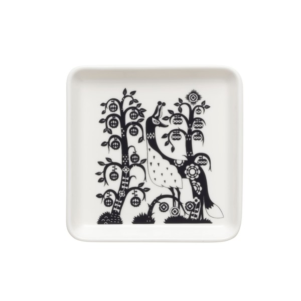 Iittala Taika Schwarz 1070928 Teller quadratisch 12x12cm