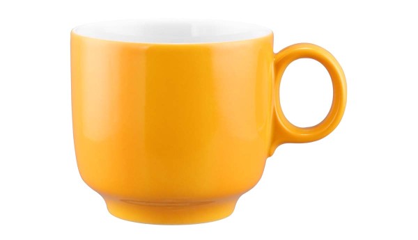Seltmann Sento Home Pure Colors Mango Orange Cappuccinoobertasse 0,30 l mit Henkel