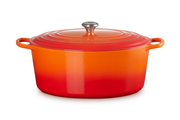 Le Creuset Gusseisen - Signature 21178400902430 Bräter oval 40cm 13,9L - Ofenrot