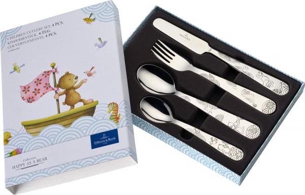 Villeroy &amp; Boch Happy as a Bear 1265302091 Kinderbesteck 4tlg.