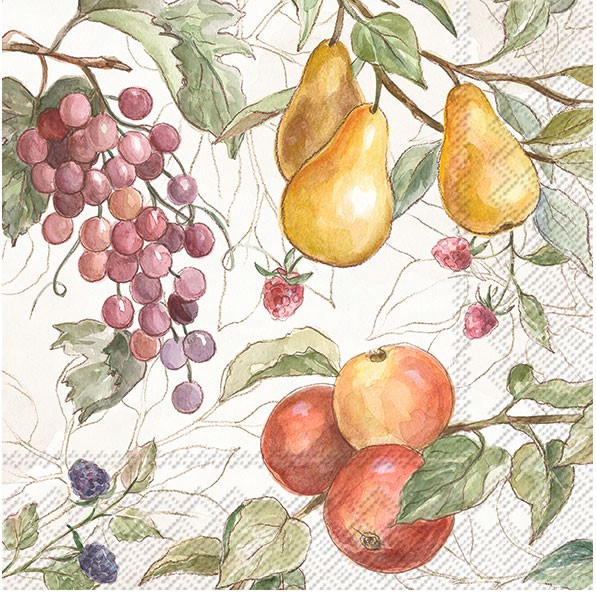 Ihr COUNTRY FRUITS cream L 964860 Lunch-Servietten