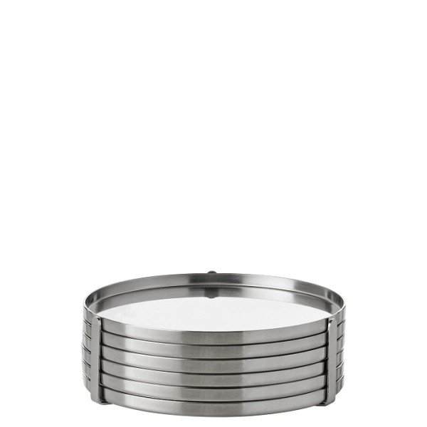 Stelton Arne Jacobsen 019-1 Gläseruntersetzer Ø 8.5 cm steel