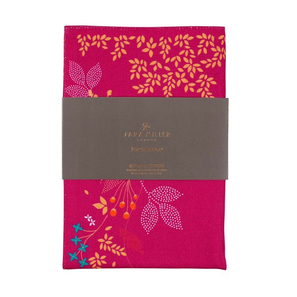 Portmeirion Sara Miller Chelsea SMCP8963-XW Servietten 40x40cm - Pink - Set 2tlg.