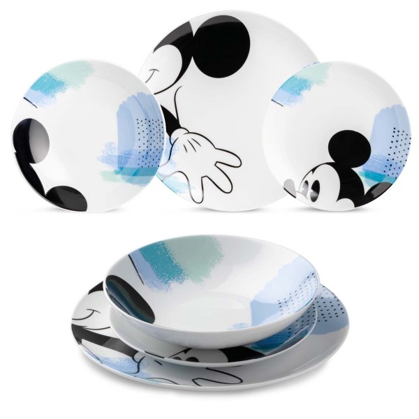 Gilde Disney - Mickey 81652 Teller Set 3tlg. "Mickey - Enjoy"
